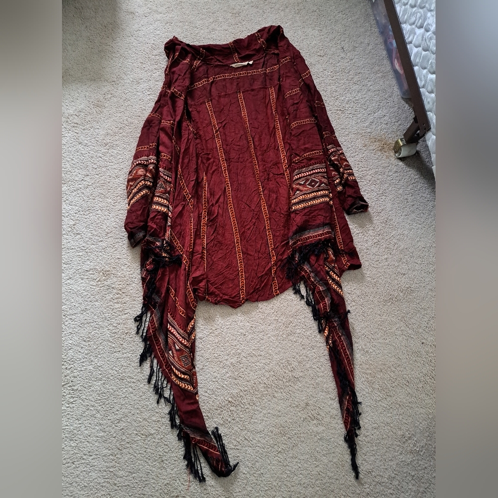 2X Soft Surroundings Southwestern Inspired High Low Cardigan